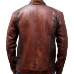 Premium Leather Brand New Product Distressed Cafe Racer Vintage Leather Jacket - Image 3