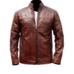 Premium Leather Brand New Product Distressed Cafe Racer Vintage Leather Jacket