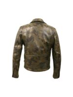 Sale Men Modern Camouflage Leather Jacket - Image 3