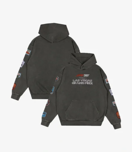 2025 Las Vegas Grand Prix Retro Patch Hoodie