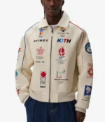 AVIREX Olympics Heritage Leather Bomber Jacket
