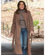 Law and Order SVU Olivia Benson Suede Coat