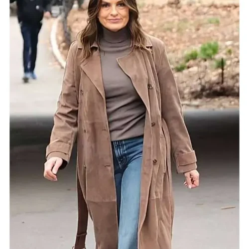 Law and Order SVU Olivia Benson Suede Coat