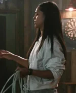 Marshals Andrea Cruz White Bomber Jacket