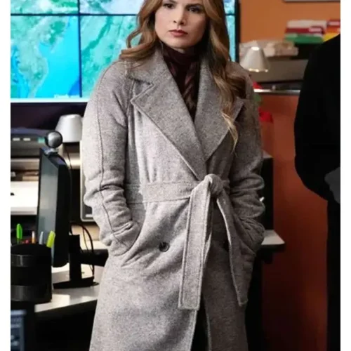 NCIS S23 Jessica Knight Grey Trench Coat