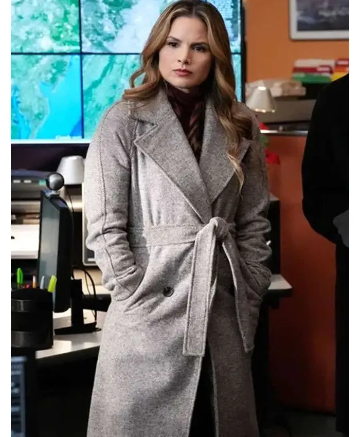 NCIS-S23-Jessica-Knight-Grey-Trench-Coat NCIS S23 Jessica Knight Grey Trench Coat